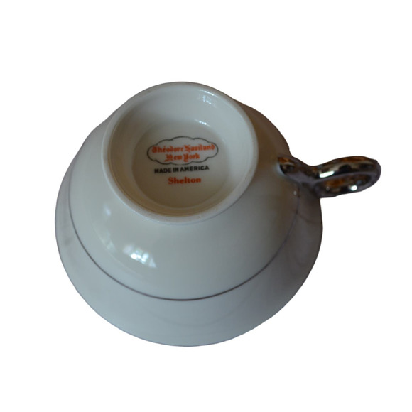 Theodore Haviland New York Shelton Made in America Platinum Trim Tea Coffee Cup - Picture 4 of 5